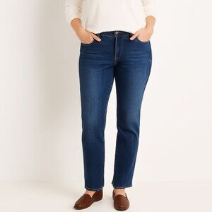 J.Jill Womens Jeans Fit Slim Dark Wash 100% Cotton Denim Mid Rise Size 2